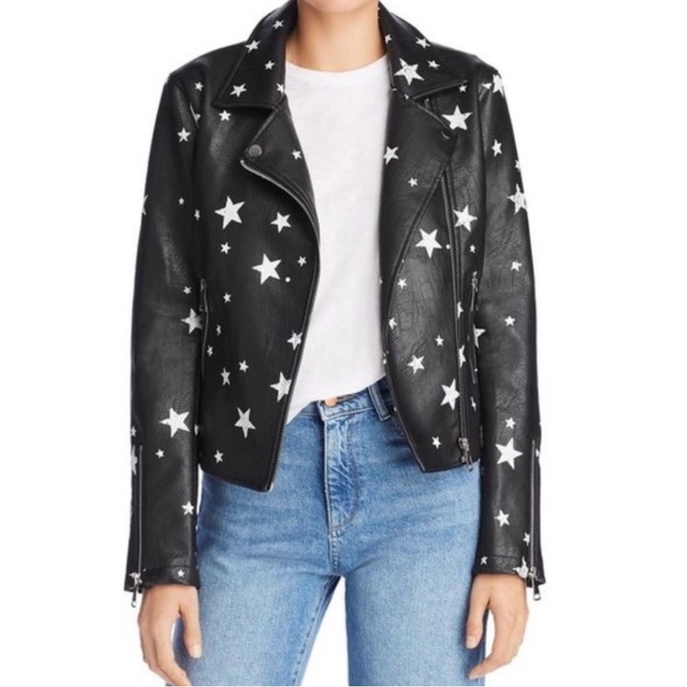 Star leather jacket
